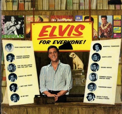 Elvis Presley - USA - Elvis For Everyone (LSP 3450) New Black Label