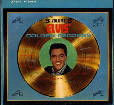 Elvis Presley -USA - Elvis' Golden Records Volume 3 (LSP 2765)  Stereo Original