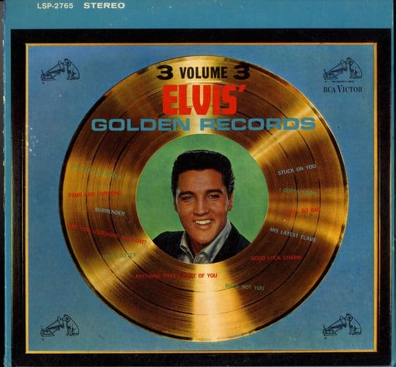 Elvis Presley -USA - Elvis' Golden Records Volume 3 (LSP 2765)  Stereo Original