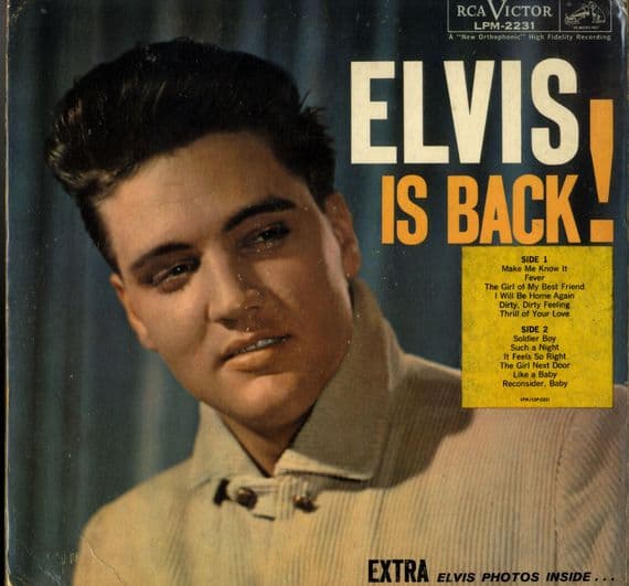 Elvis Presley - USA - Elvis Is Back ! (LPM 2231) Original