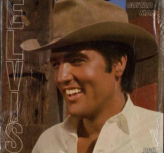Elvis Presley - USA - Guitar Man (3917) With Bonus Pic.  M-/M-