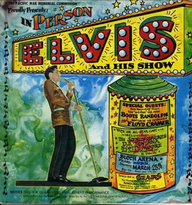 Elvis Presley - USA - Hawaii Benefit Concert (GA 200) Gatefold Book Cover - M-