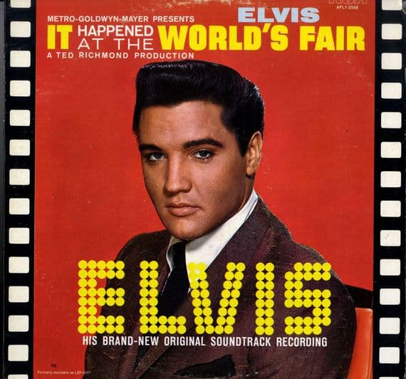Elvis Presley - USA - It Happened At The World's Fair (APL1-2568) 1979 Black Label - M-
