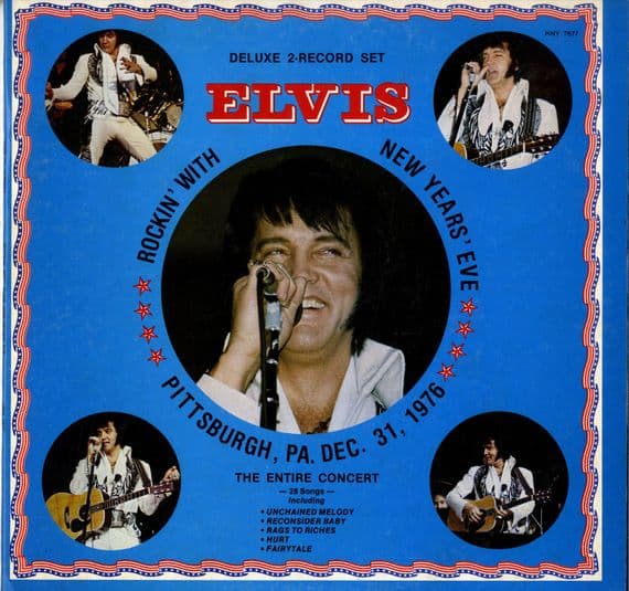 Elvis Presley -USA - Rockin' With Elvis New Years Eve 1976 (HNY 7677) 2 x LP Set - Ex/M-