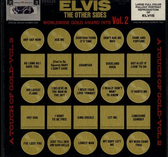Elvis Presley - USA - Worldwide Gold Award Hits Vol. 2 - 4 x LP Box Set + Poster & Cloth - M-
