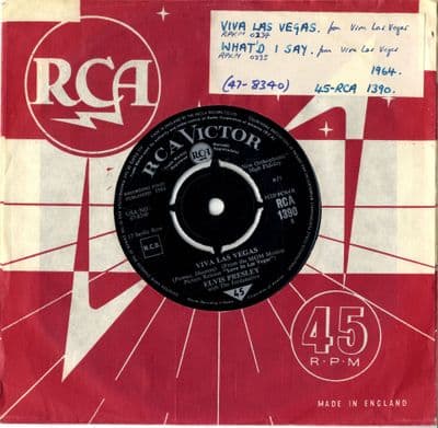 Elvis Presley - Viva Las Vegas/What'd I Say (1390) Ex