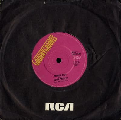 Elvis Presley - Way Down/Moody Blue (Gold 544) Solid Centre