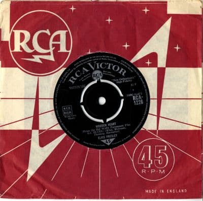Elvis Presley - Wooden Heart/Tonight Is So Right For Love (1226) RCA Victor - Ex