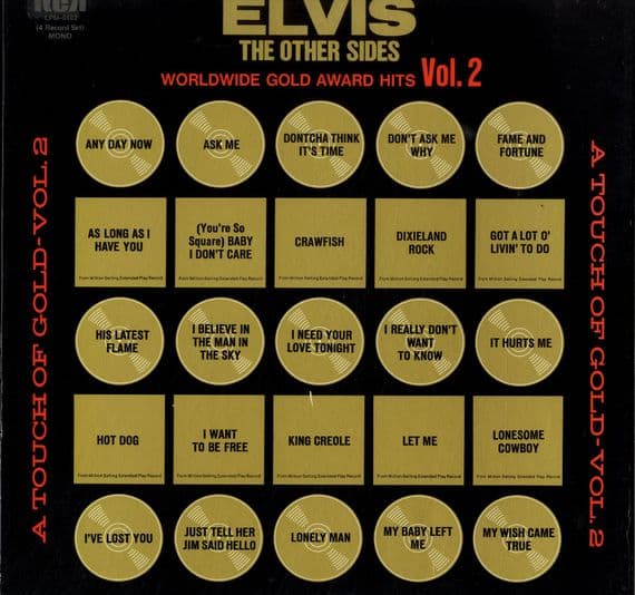 Elvis Presley - Worldwide Gold Award Hits Vol. 2 - The Other Sides - 4 x LP Box Set - M-