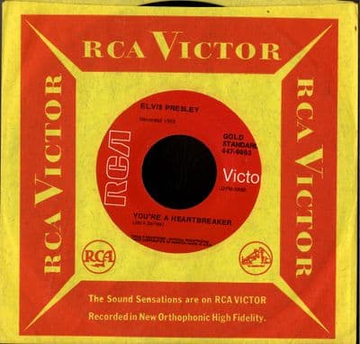 Elvis Presley - You're A Heartbreaker/Milkcow Blues Boogie (447-0603) As New