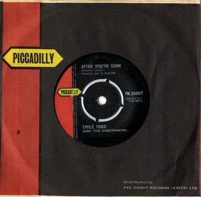 Emile Ford - After You've Gone/Hush, Somebody Calling My Name (7N 35007)