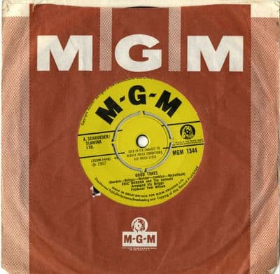 Eric Burdon  And The Animals - Good Times/Ain't That So (1344) Ex