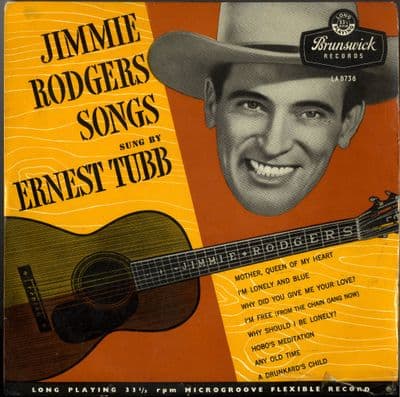 Ernest Tubb - Jimmie Rodgers Songs (LA 8736) Rare 1956 10