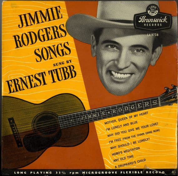 Ernest Tubb - Jimmie Rodgers Songs (LA 8736) Rare 1956 10
