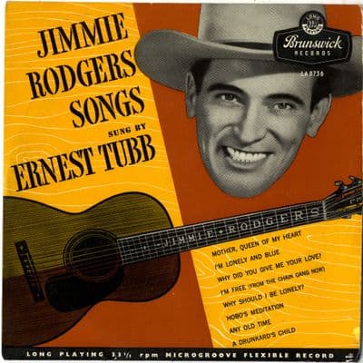 Ernest Tubb - Jimmie Rodgers Songs (LA 8736) Rare 1956 10