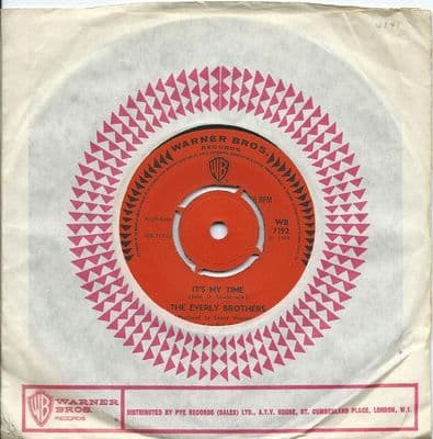 Everly Brothers,The - It's My Time/Empty Boxes (WB 7192)