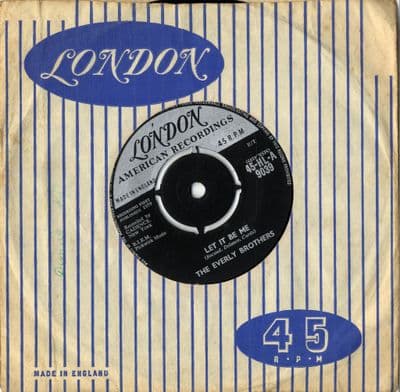 Everly Brothers,The - Let It Be Me/Since You Broke My Heart (HLA 9039) Ex