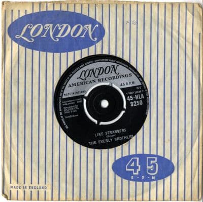 Everly Brothers,The - Like Strangers/Leave My Woman Alone (HLA 9250)