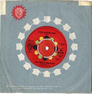 Everly Brothers,The - Stick With Me Baby/Temptation (WB  42) Ex