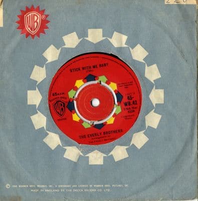 Everly Brothers,The - Stick With Me Baby/Temptation (WB. 42)