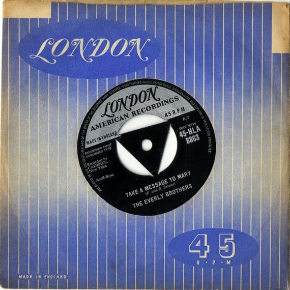 Everly Brothers,The - Take A Message To Mary/Poor Jenny (HLA 8863) M-