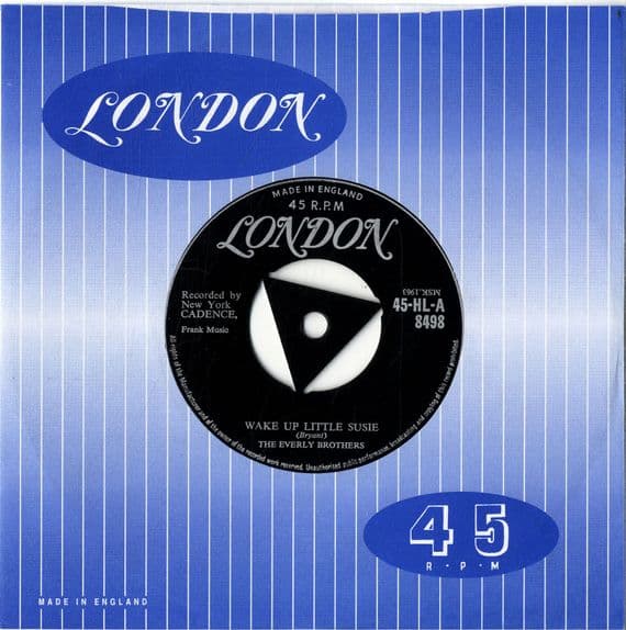 Everly Brothers,The - Wake Up Little Susie/Maybe Together (HLA 8498) Ex