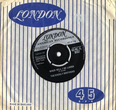Everly Brothers,The - When Will I Be Loved/Be Bop A Lula (HLA 9157) Ex