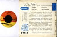 Fabian - The Tiger - Turn Me Loose (PRC 154) France