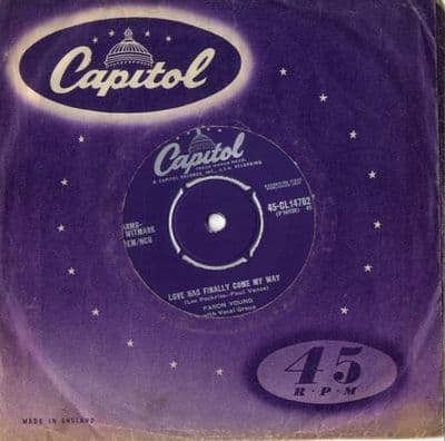 Faron Young - Love Has Finally Come My Way/Moonlight Mountain (CL 14762)