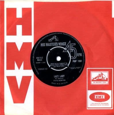 Fats Domino - Lazy Lady/I Don't Want To Set The World On Fire (Pop 1281)