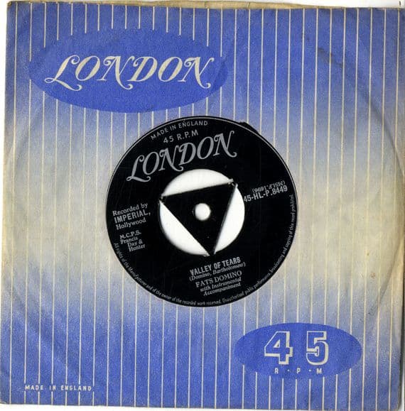 Fats Domino - Valley Of Tears/It's You I Love (8449)