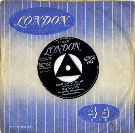 Fleetwoods - Come Softly To Me/I Care So Much (HL-U 8841)