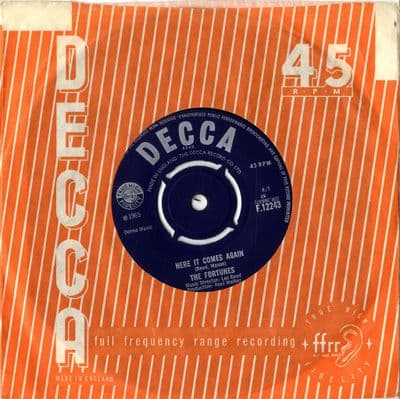 Fortunes,The - Here It Comes Again/Things I Should Have Known (F 12243) M-