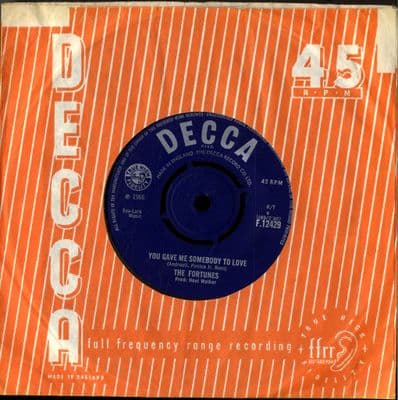 Fortunes,The - You Gave Me Somebody To Love/Silent Street (F 12429) Ex
