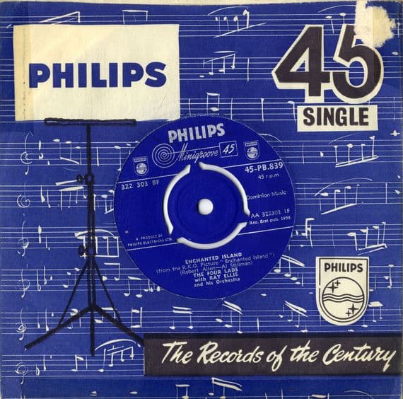 Four Lads,The - Enchanted Island/Guess What The Neighbours'll Say (PB 839) M-