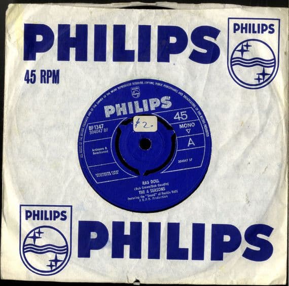 Four Seasons,The - Rag Doll/Silence Is Golden (BF 1347) M-