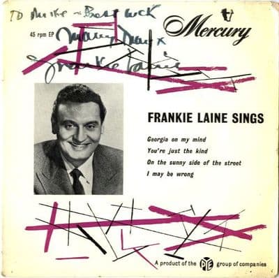 Frankie Laine - Sings.. Georgia On My Mind (MEP 9000) Autographed