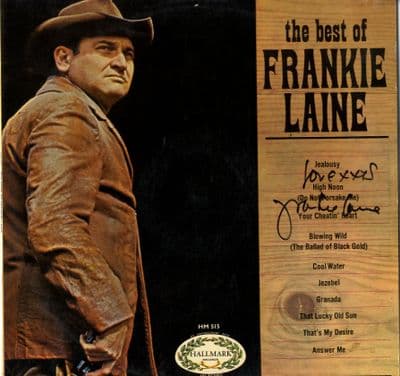 Frankie Laine - The Best Of .. (HM 515) Autographed