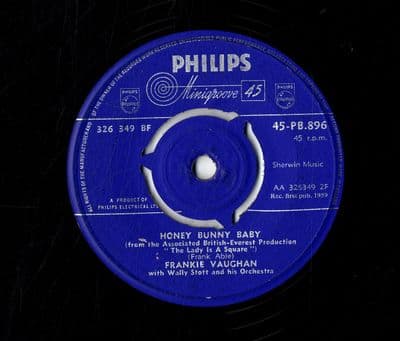 Frankie Vaughan - Honey Bunny Baby/The Lady Is A Square (PB 896)