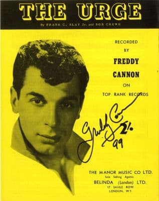 Freddy Cannon - The Urge - Mint - Autographed