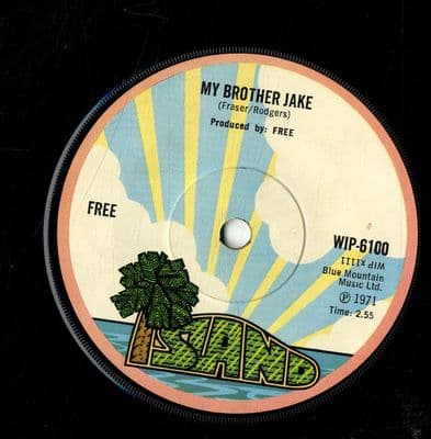 Free - My Brother Jake/Only My Soul (WIP 6100) Ex