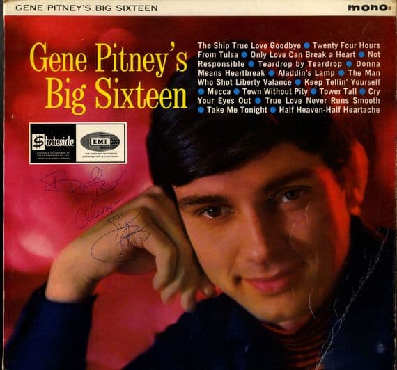 Gene Pitney  - Big Sixteen (SL 10118) Autographed