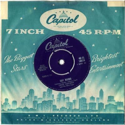 Gene Vincent - Say Mama/Be Bop Boogie Boy (CL 14974) Ex