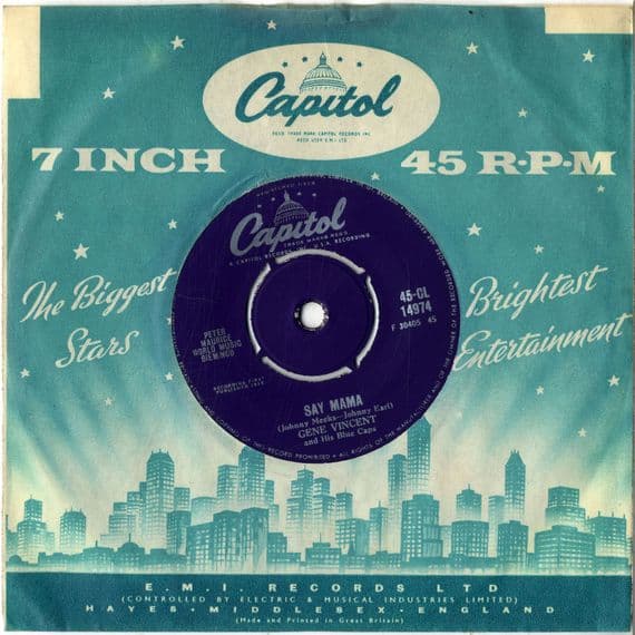 Gene Vincent - Say Mama/Be Bop Boogie Boy (CL 14974) Ex