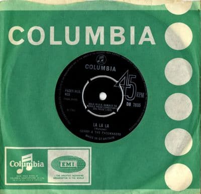 Gerry & The Pacemakers - La La La/Without You (DB 7835) Ex