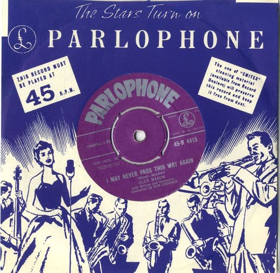 Glen Mason - I May Never Pass This Way Again/A Moment Ago (R 4415) Ex