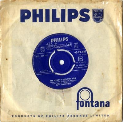 Guy Mitchell - My Heart Cries For You/Till We're Engaged (PB 885) (PB 830)