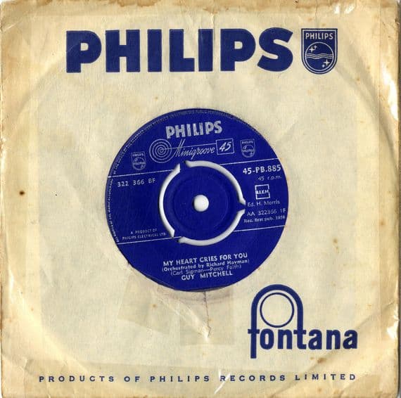 Guy Mitchell - My Heart Cries For You/Till We're Engaged (PB 885) (PB 830)