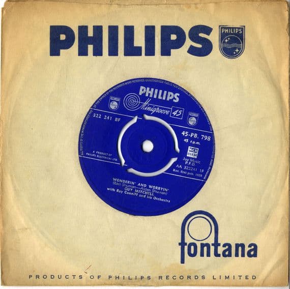 Guy Mitchell - Wonderin' And Worryin'/If Ya Don't Like It .. (PB 798)