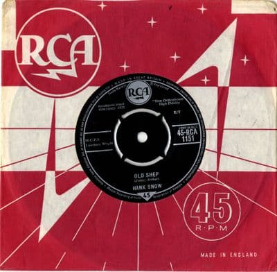 Hank Snow - Old Shep/The Last Ride (1151) Ex